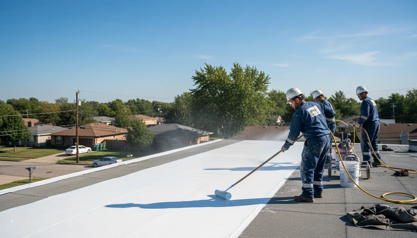 Commercial roof coating in Sharpes, FL near me